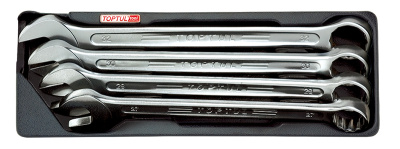 Набор комбинированных ключей 27-32 мм, 4 пр. в ложементе TOPTUL  GAAT0407 Набор комбинированных ключей 27-32 мм, 4 пр. в ложементе TOPTUL  GAAT0407