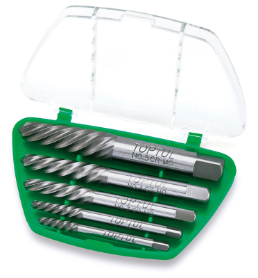 Набор экстракторов M3-M18 5 предметов TOPTUL Набор экстракторов M3-M18 5 предметов TOPTUL