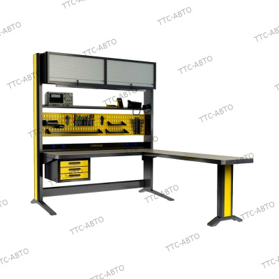 Рабочее место (стол) монтажника радиоаппаратуры KronVuz Pro WP-5300T-SLR Рабочее место (стол) монтажника радиоаппаратуры KronVuz Pro WP-5300T-SLR