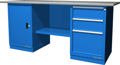 Верстак металлический двухтумбовый Ferrum 01.203R Верстак металлический двухтумбовый Ferrum 01.203R