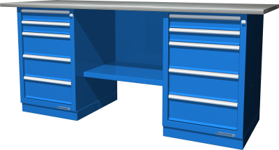 Верстак металлический двухтумбовый Ferrum 01.255R Верстак металлический двухтумбовый Ferrum 01.255R