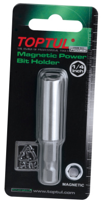 Держатель бит магнитный 1/4" 60 мм TOPTUL FTDC0808G Держатель бит магнитный 1/4" 60 мм TOPTUL FTDC0808G