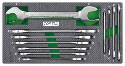 Набор рожковых ключей 6х7-30х32мм,11 пр., в мягком ложементе TOPTUL  GEA1102 Набор рожковых ключей 6х7-30х32мм,11 пр., в мягком ложементе TOPTUL  GEA1102